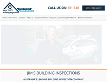 Tablet Screenshot of jimsbuildinginspections.com.au